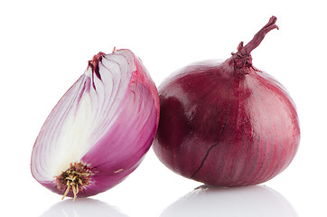 Image showing Red onions