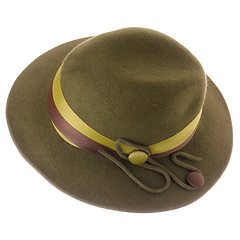 Image showing Green vintage hat