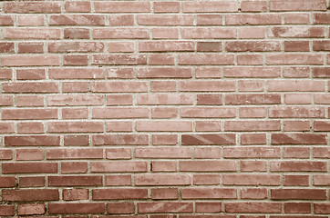 Image showing Orange brick wall