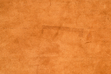 Image showing Brown leather texture closeup