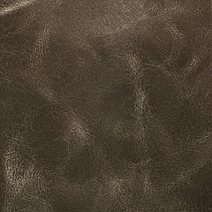 Image showing Grey leather texture closeup