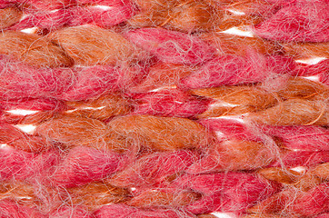Image showing Pink knitted wool