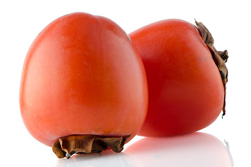Image showing Red ripe persimmons