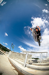 Image showing Bmx big air jump