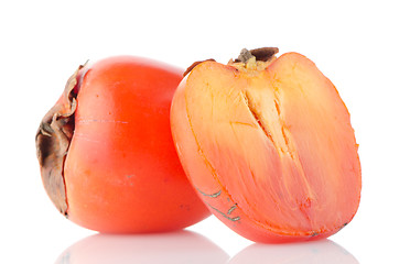 Image showing Persimmon with slice