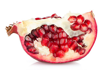 Image showing Half pomegranate fruit