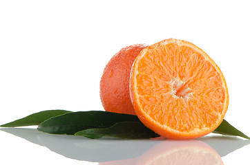 Image showing Ripe tangerines or mandarin