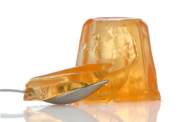 Image showing Orange gelatin