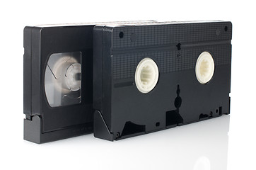 Image showing Old VHS Video tapes