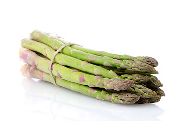 Image showing Fresh green asparagus