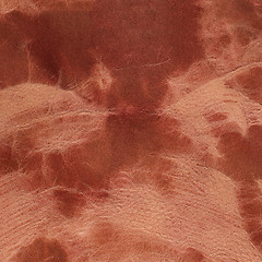 Image showing Brown leather texture closeup