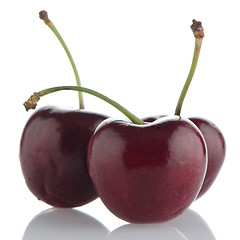 Image showing Red cherries 