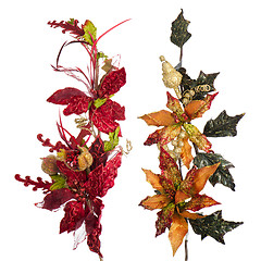 Image showing Red and orange Christmas decoration