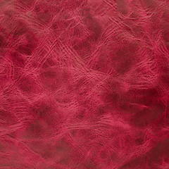 Image showing Pink leather texture closeup