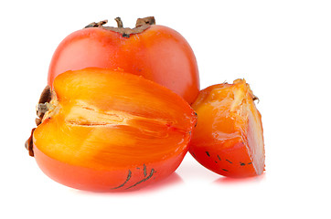 Image showing Persimmon with slice