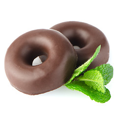 Image showing Chocolate donut cookies