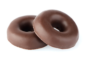 Image showing Chocolate donut cookies