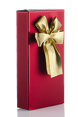 Image showing Red box with gold bow