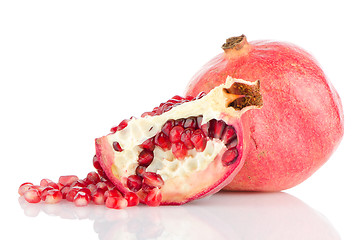 Image showing Ripe pomegranate fruit