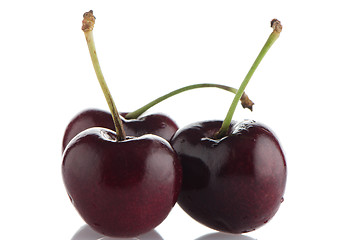 Image showing Red cherries 