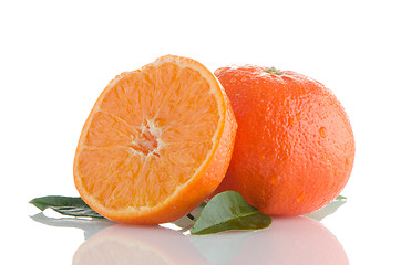 Image showing Ripe tangerines or mandarin