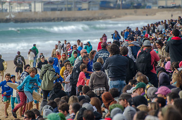 Image showing Crowd on the beach