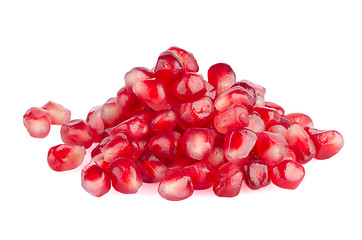 Image showing Pomegranate seed pile
