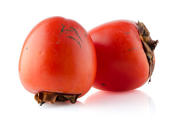 Image showing Red ripe persimmons