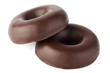 Image showing Chocolate donut cookies