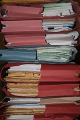 Image showing Stack of files