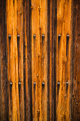 Image showing Weathered wooden door texture background 