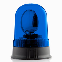 Image showing Blue rotating beacon 