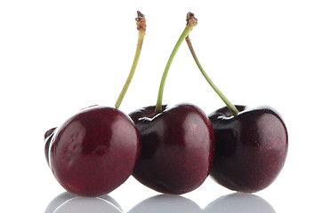 Image showing Red cherries 