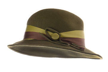 Image showing Green vintage hat