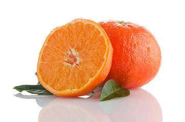 Image showing Fresh orange mandarins