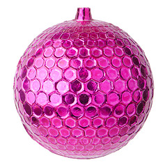 Image showing Pink dull christmas ball 