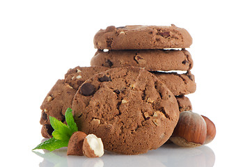 Image showing Homemade chocolate cookies