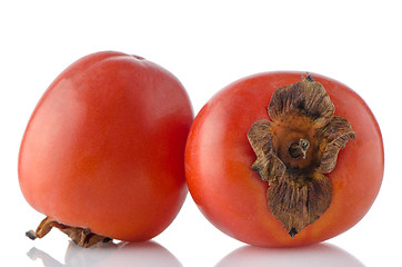 Image showing Red ripe persimmons