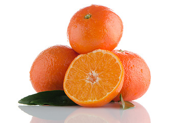 Image showing Fresh orange mandarins