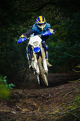 Image showing Enduro bike rider