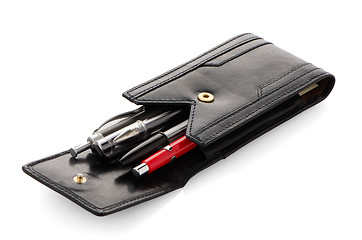 Image showing Leather pencil case 