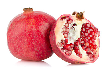 Image showing Ripe pomegranate fruit