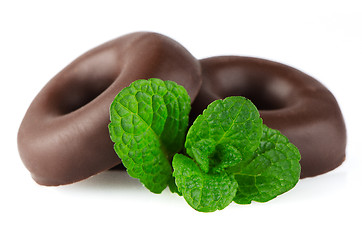 Image showing Chocolate donut cookies