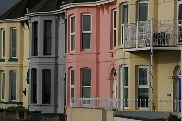 Image showing Victorian Seaside Terrace of Houses