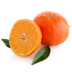 Image showing Fresh orange mandarins