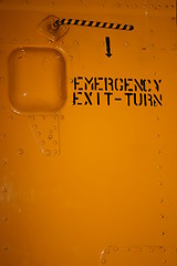 Image showing Emergency Exit. Helicopter