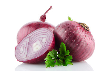 Image showing Red onions