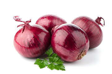 Image showing Red onions