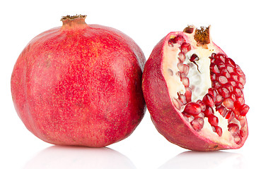 Image showing Ripe pomegranate fruit