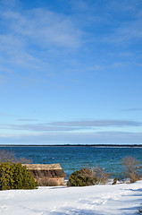 Image showing Blue sky and blue water